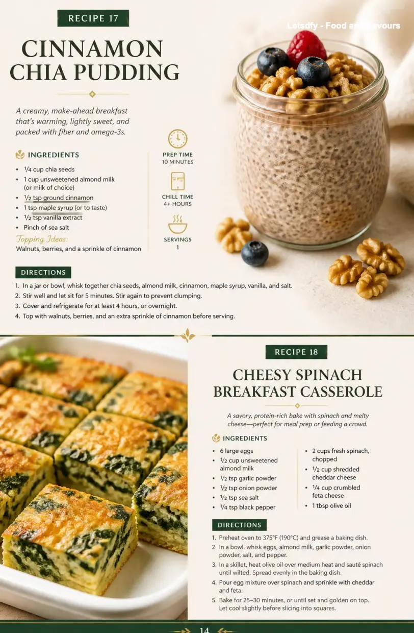 English Keto Meal Collection sample recipe page 3