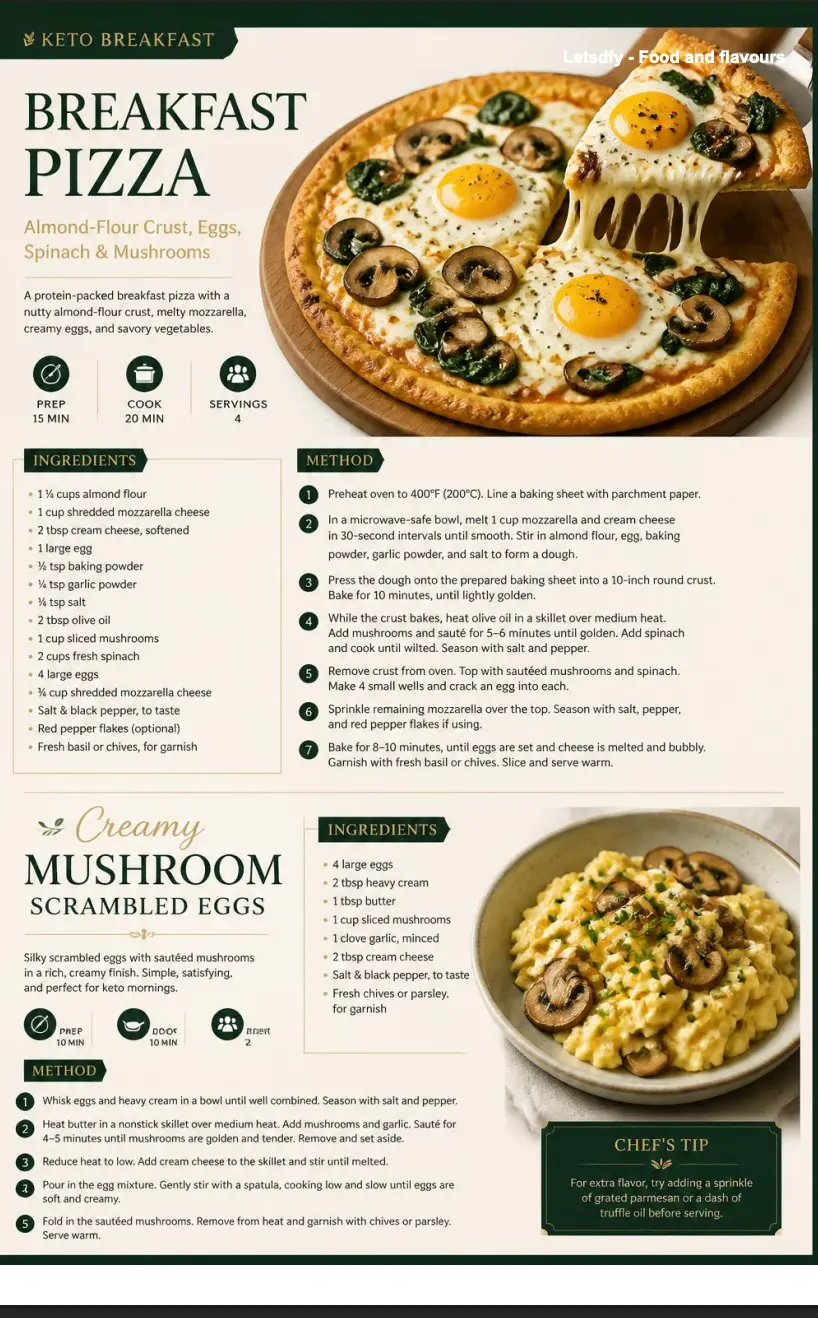 English Keto Meal Collection sample recipe page 2